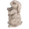 Clayre & Eef 6TE0560 Pierre décorative Lapin Gris 10x9x15 cm