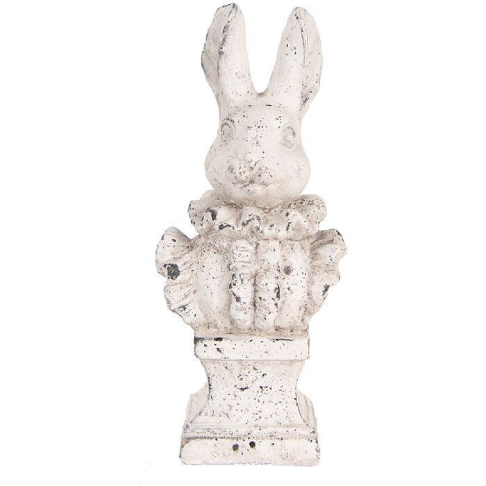 Clayre & Eef 6TE0563 Déco Lapin Beige Pierre Antique 11x8x24 cm