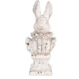 Clayre & Eef 6TE0563 Déco Lapin Beige Pierre Antique 11x8x24 cm