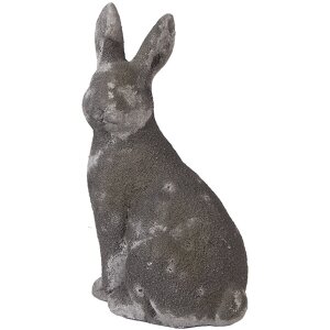 Clayre & Eef 6TE0565 Déco lapin pierre gris...