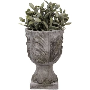 Clayre & Eef 6TE0566 Pot de fleurs pierre gris...