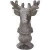 Clayre & Eef 6TE0568 Décoration Cerf Pierre Grise 17x14x26 cm