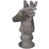 Clayre & Eef 6TE0568 Décoration Cerf Pierre Grise 17x14x26 cm