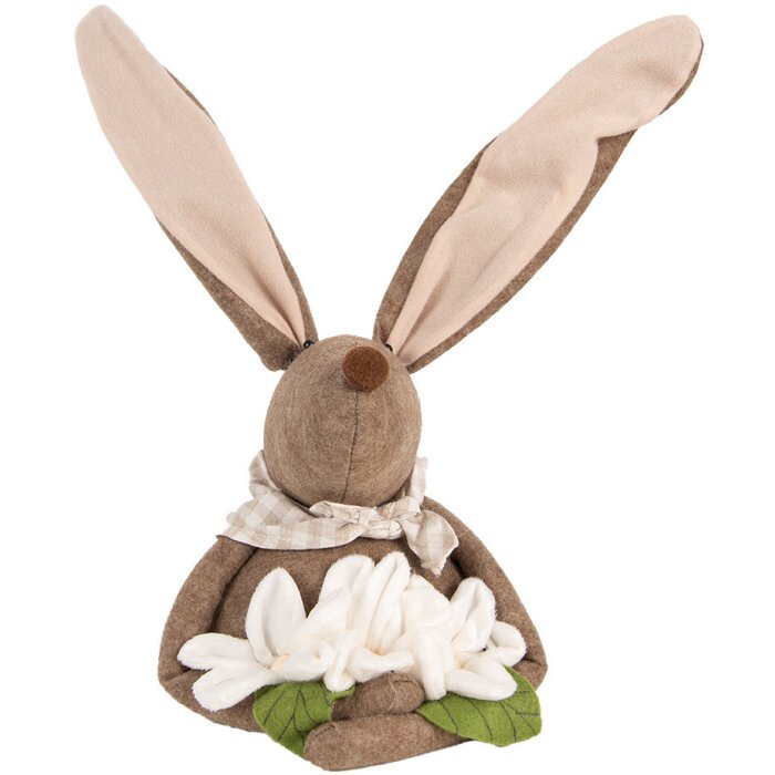 Clayre & Eef TW0617 Décoration Lapin Marron 20x17x41 cm style rustique