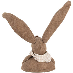 Clayre & Eef TW0617 Décoration Lapin Marron 20x17x41 cm style rustique