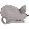 Clayre & Eef TW0618 Décoration Souris grise 28x15x16 cm style campagnard