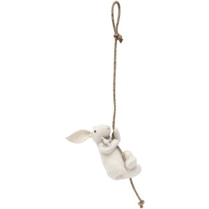 Clayre & Eef TW0620 Décor Lapin blanc...