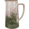 Clayre & Eef 6CE2016L Décoration Pot en céramique Beige Vert 21x14x26 cm