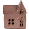 Clayre & Eef 6CE2119 Maison décorative avec LED rose 10x6x11 cm