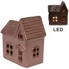 Clayre & Eef 6CE2119 Maison décorative avec LED rose 10x6x11 cm