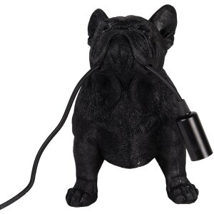 Clayre & Eef 6LMP794 Lampe de table Bouledogue noir...