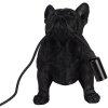 Clayre & Eef 6LMP794 Lampe de table Bouledogue noir 35x19x28 cm E14 40W