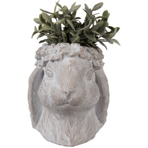 Clayre & Eef 6TE0556L Pot de fleurs lapin beige or...