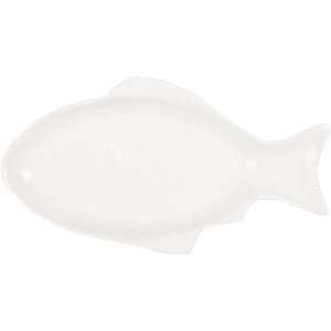 Clayre & Eef 6CEBO0199L Bol poisson blanc 48x26x5 cm...