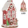 Clayre & Eef 66031 Décoration Maison avec LED 14x14x22 cm Maison de Noël