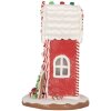 Clayre & Eef 66031 Décoration Maison avec LED 14x14x22 cm Maison de Noël