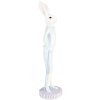 Clayre & Eef 6PR5199 Décoration Lapin blanc bleu Ø 10x40 cm