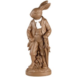 Clayre & Eef 6PR5201 Décoration Lapin brun blanc 15x9x40 cm