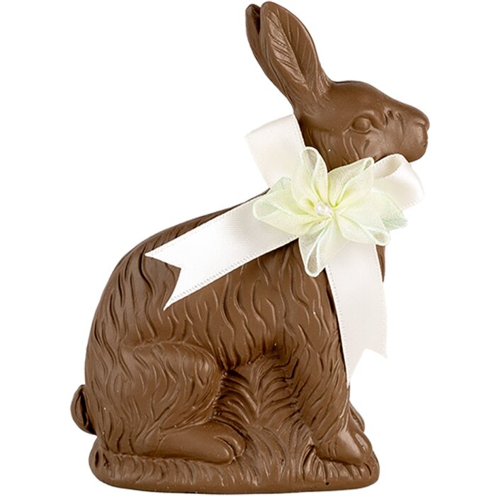 Clayre & Eef 6PR5202 Décoration Lapin Polyrésine Marron Blanc 9x4x13 cm