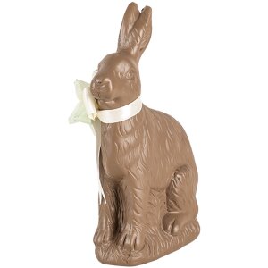 Clayre & Eef 6PR5202 Décoration Lapin Polyrésine Marron Blanc 9x4x13 cm