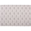 Clayre & Eef BNS40 Set de table 6 pièces 48x33 cm Beige Gris Motif lapin