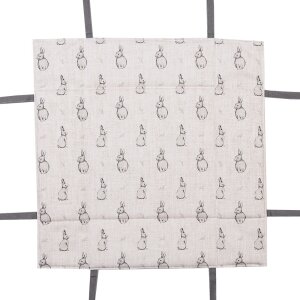 Clayre & Eef BNS47 Panier à pain 35x35x8 cm Beige Gris avec motif de lapin