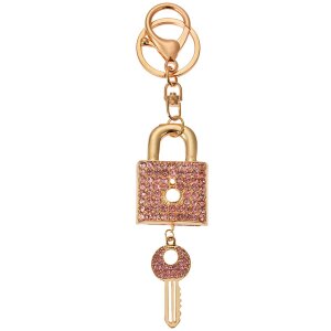 Juleeze JZKC0180 Porte-clés rose doré avec...