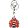 Juleeze JZKC0182 Porte-clés couleur argent avec coccinelle rouge 4x2x4 cm