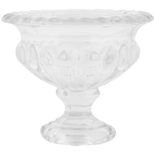 Clayre & Eef 6GL5032 Vase en verre Transparent Ø 13x11 cm Décoration élégante