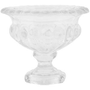 Clayre & Eef 6GL5032 Vase en verre Transparent Ø 13x11 cm Décoration élégante