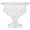 Clayre & Eef 6GL5032 Vase en verre Transparent Ø 13x11 cm Décoration élégante