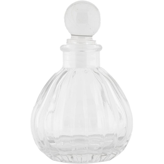 Clayre & Eef 6GL5038 Carafe en verre Ø 7x11 cm 100 ml Transparent