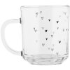 Clayre & Eef BHSGL0016 Verre à thé 200 ml Transparent avec motif de cœur Romantique