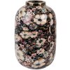 Clayre & Eef 65889 Vase décoratif Fer Noir Beige Ø 17x26 cm Style Boho