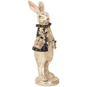 Clayre & Eef Lapin décoratif 9x10x24 cm Beige...