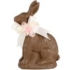 Clayre & Eef Figurine de lapin style campagne Polyrésine brun blanc 9x4x13 cm