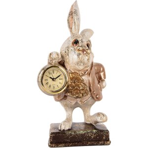 Clayre & Eef Lapin décoratif avec horloge...