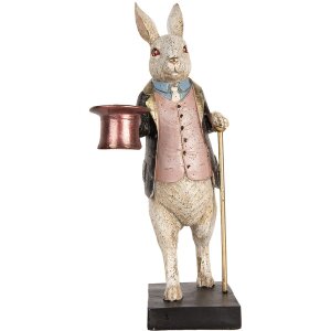 Clayre & Eef 6PR5514 Figurine décorative Lapin...