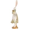 Clayre & Eef Déco Lapin Vintage Figure de Pâques Beige Or 12x9x33 cm