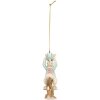 Clayre & Eef 6PR5711 Décoration pendentif lapin suspendu 4x4x10 cm