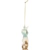 Clayre & Eef 6PR5711 Décoration pendentif lapin suspendu 4x4x10 cm