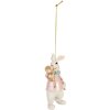 Clayre & Eef 6PR5713 Décoration Pendentif Lapin 5x3x8 cm Polyrésine