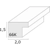 Deknudt S66KF1 Cadre photo blanc avec passe-partout 60x80 cm