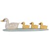 Clayre & Eef 6PR5472 Décoration Canards Blancs Jaunes 26x6x7 cm style rustique