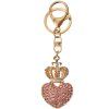 Juleeze JZKC0200 Porte-clés or rose strass 3x2x5 cm