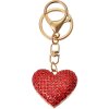 Juleeze JZKC0203 Porte-clés cœur rouge strass or 4x2x4 cm