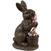 Clayre & Eef Lapin décoratif style campagnard Polyrésine brun 13x9x22 cm