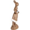 Clayre & Eef 6PR5200 Décoration Lapin 18x9x39 cm brun blanc