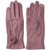 Juleeze JZGL0110PA Gants dhiver Femme Violet Écran tactile Pompon 9x23 cm