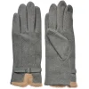 Juleeze JZGL0111G Gants dhiver Gris avec fourrure synthétique Écran tactile